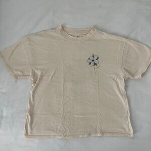 Cream O'neill T-shirt with flower design